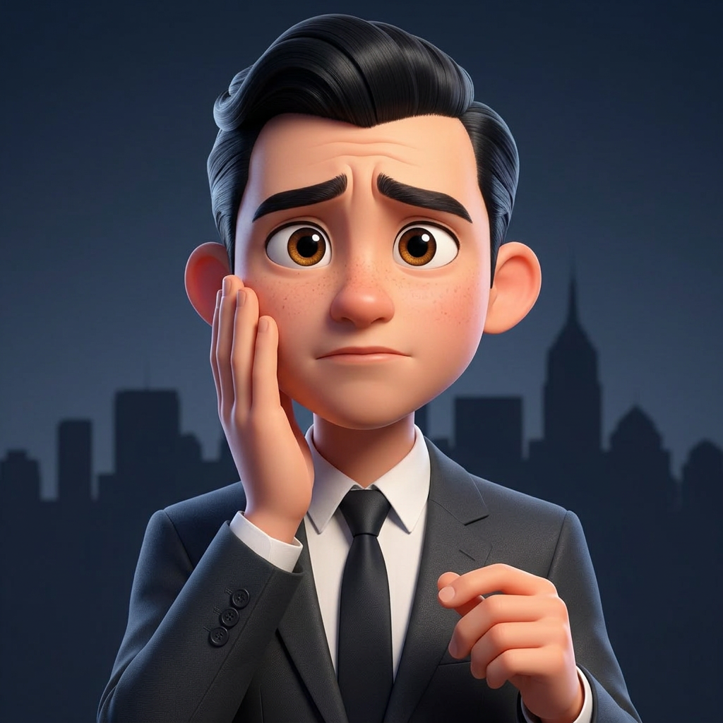 Phong với biểu cảm quan tâm, ân cần